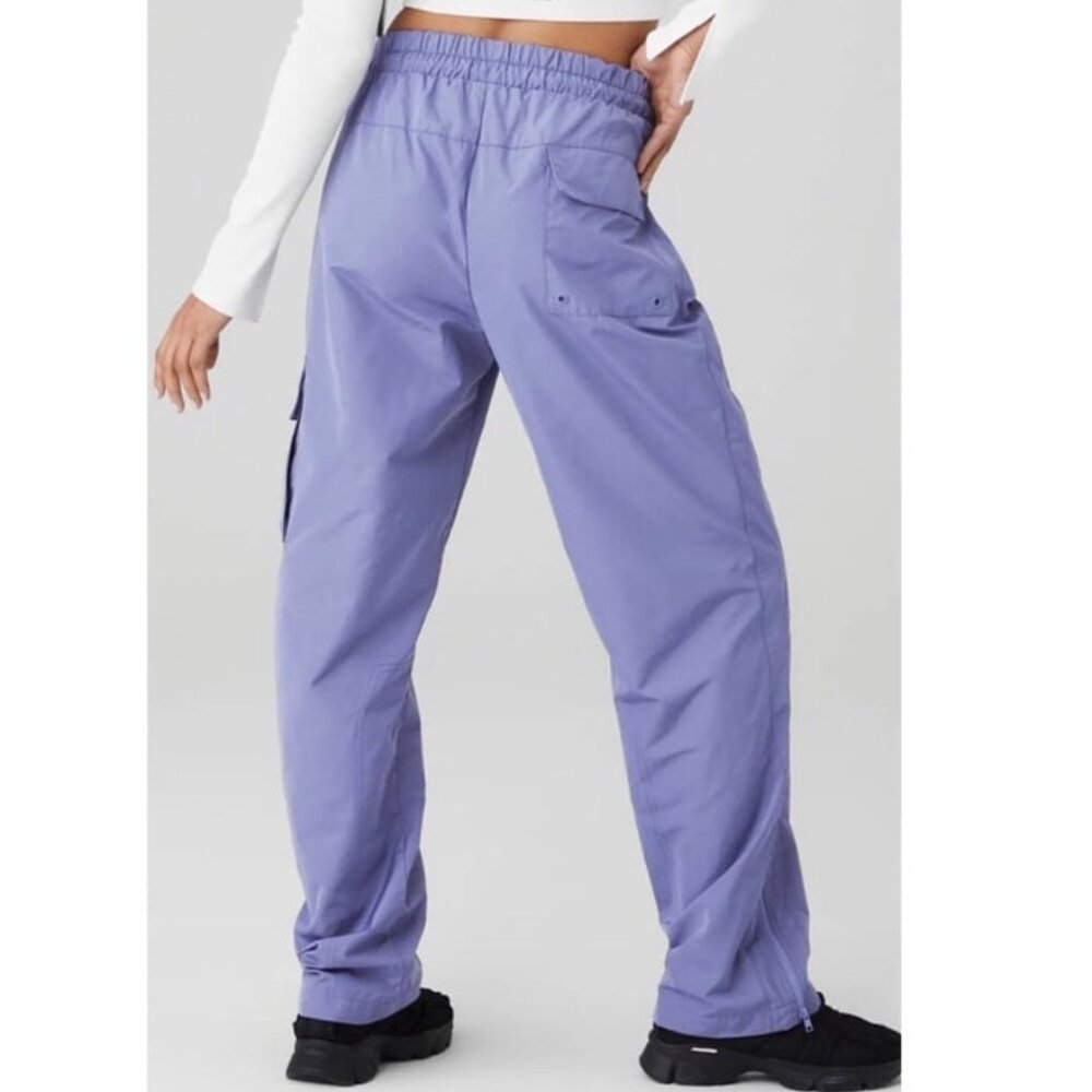 Alo Yoga International Wide Leg City Pant Infinity Blue Purple Women XS/Small - Picture 3 of 16